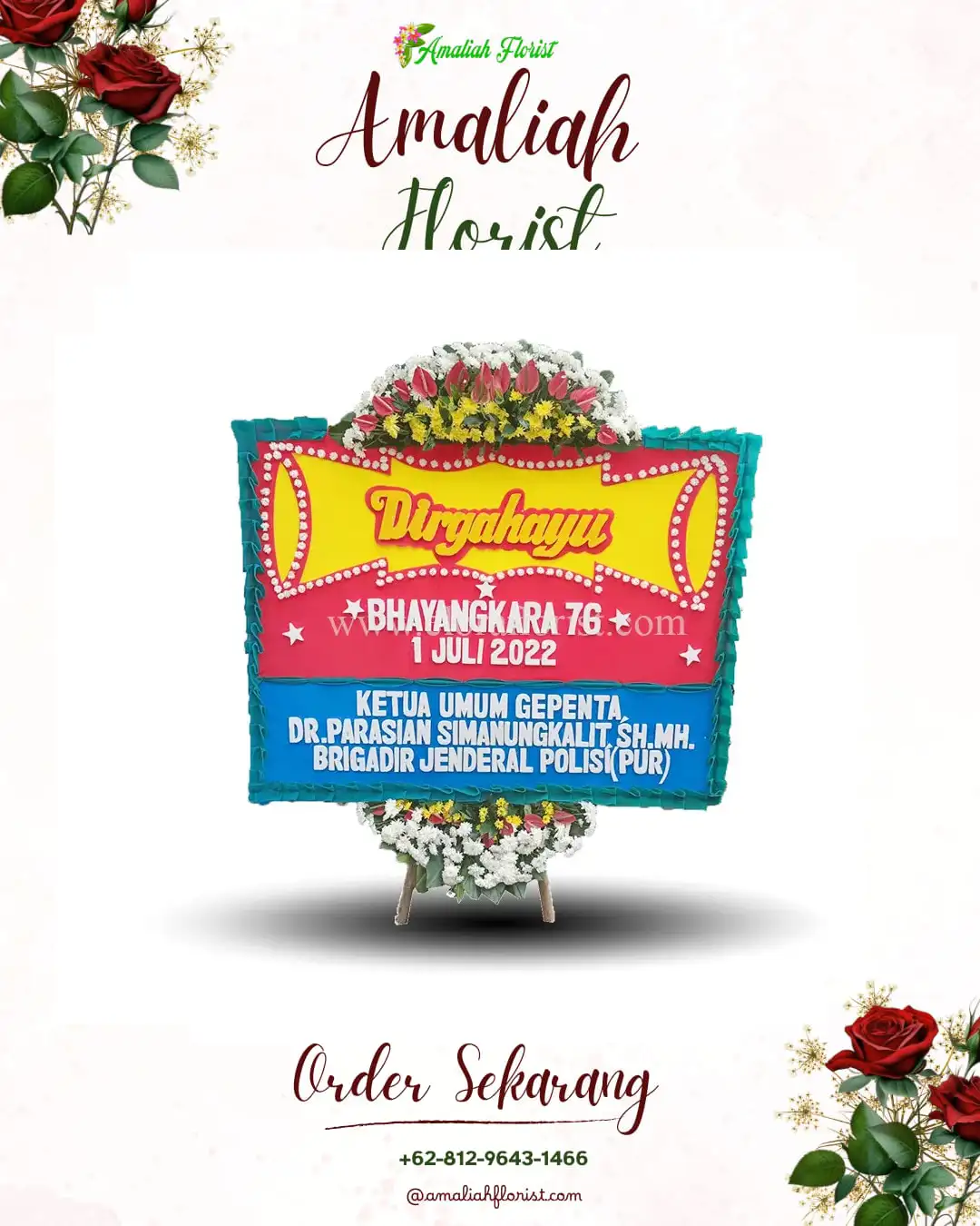 Papan Bunga HUT Ulang Tahun Pahae Julu